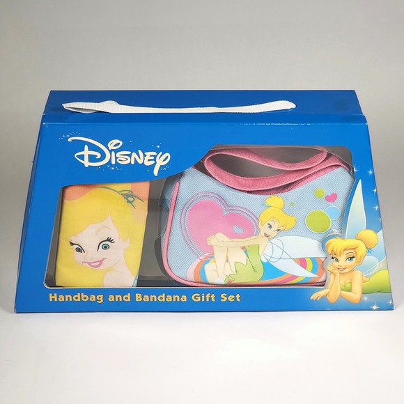 Disney Tinkerbell Handbag and Bandana Gift Set Brand New & Sealed Ships FAST‎ - Picture 1 of 8